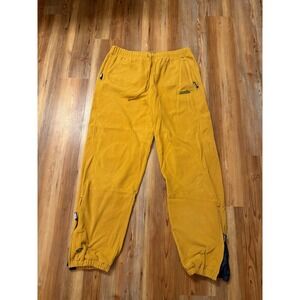 Akademiks Mens 3XL Yellow Fleece Sweatpants Streetwear Vintage Style